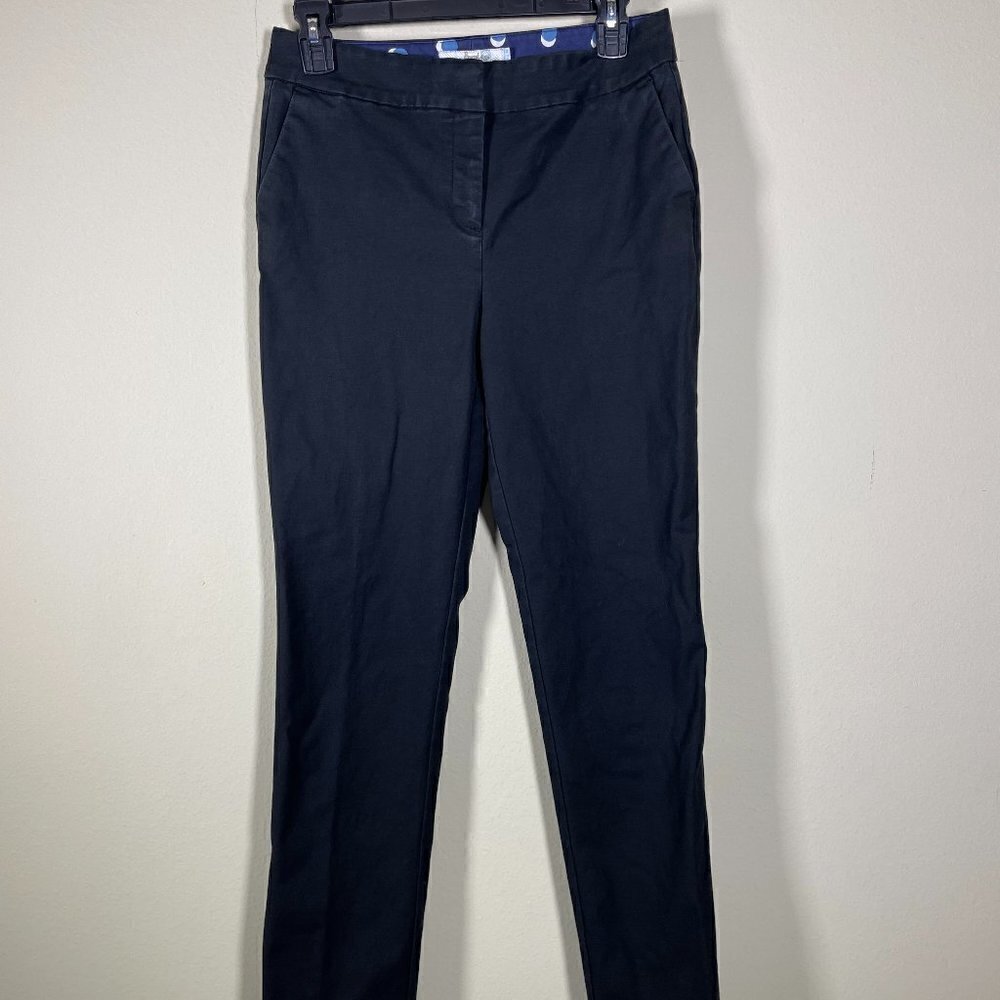 Boden Casual Business Pants Womens Size 6L Black Cotton!